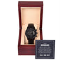 Black Chronograph Watch - For Husband From Wife