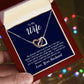 Interlocking Hearts Necklace - For Wife From Husband