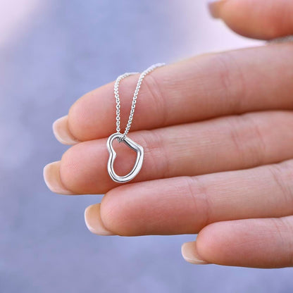 Delicate Heart Necklace - For Daughter From Dad